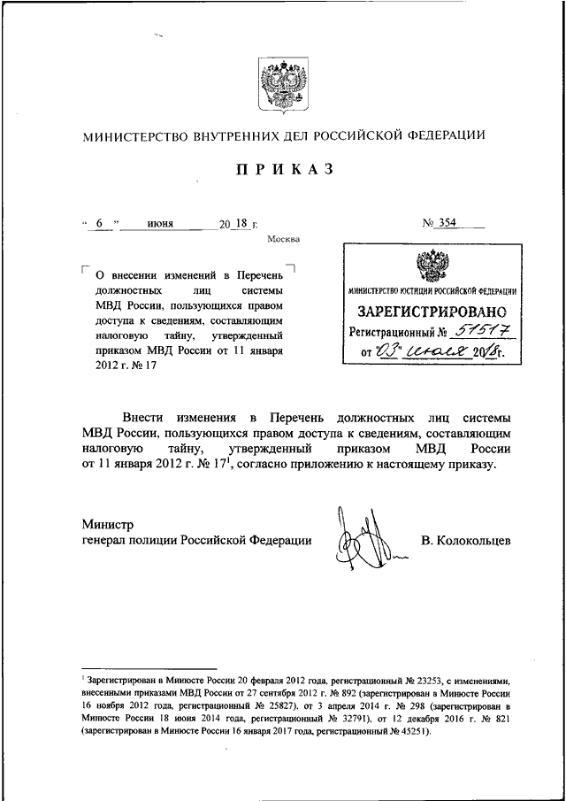 Приказ мвд россии от 2 марта 2009 г 185 и изменения к нему