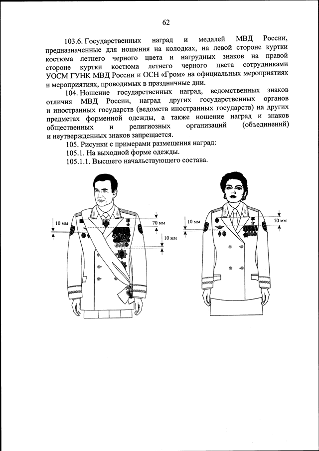 Приказ мвд по форме одежды полиции