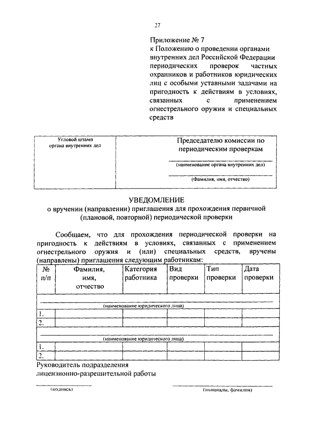 Приказ 960 лрр по частной охране образец инструкции
